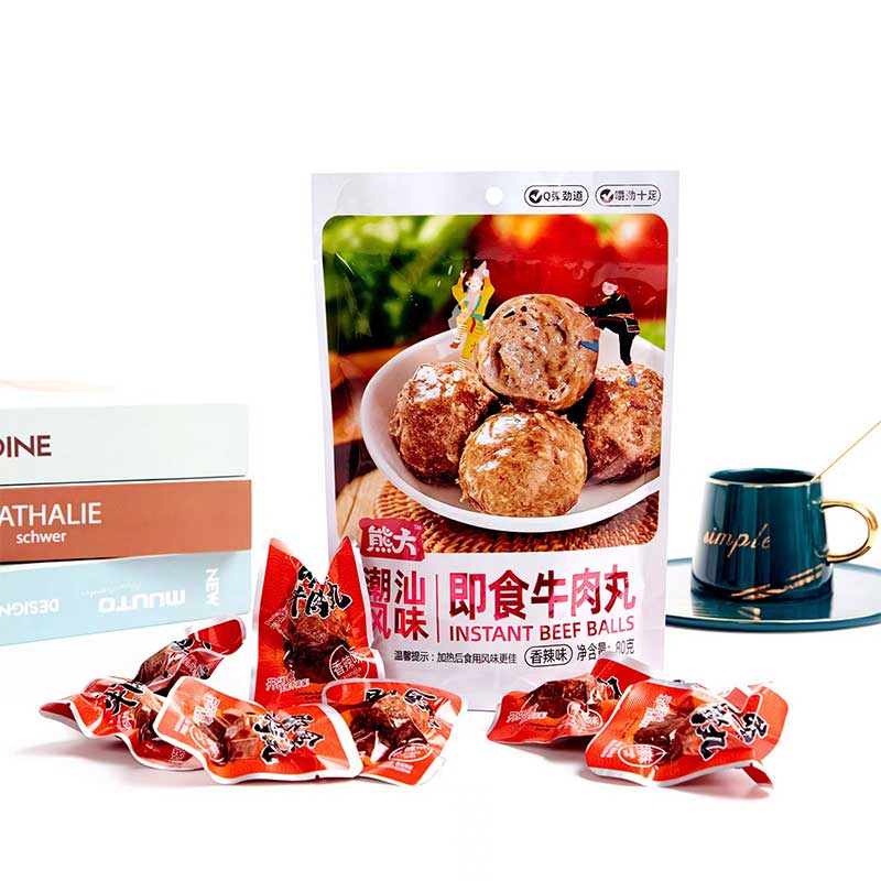 80g香辣味即食牛肉丸