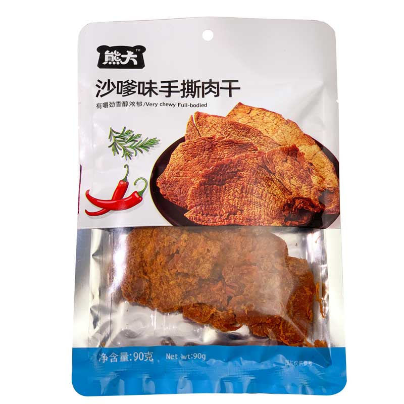 90g沙嗲味手撕肉干