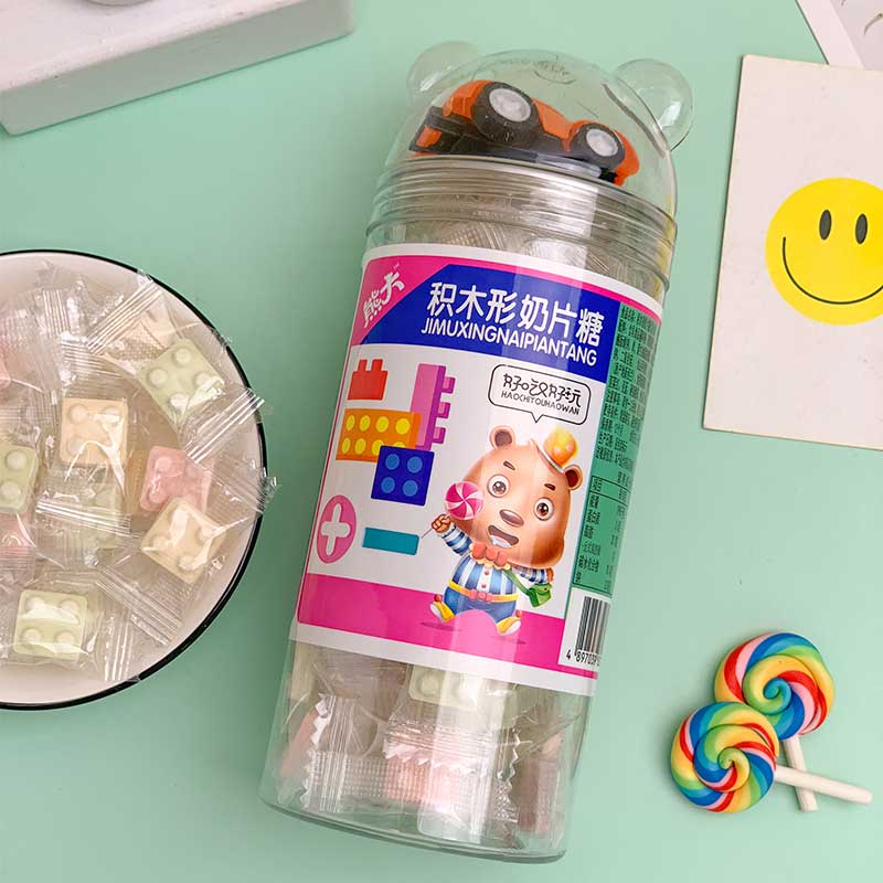 80g混合味积木形奶片糖