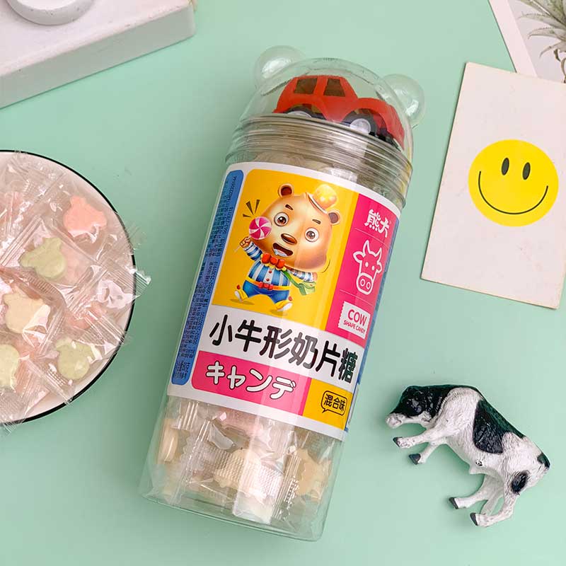 80g混合味小牛形奶片糖
