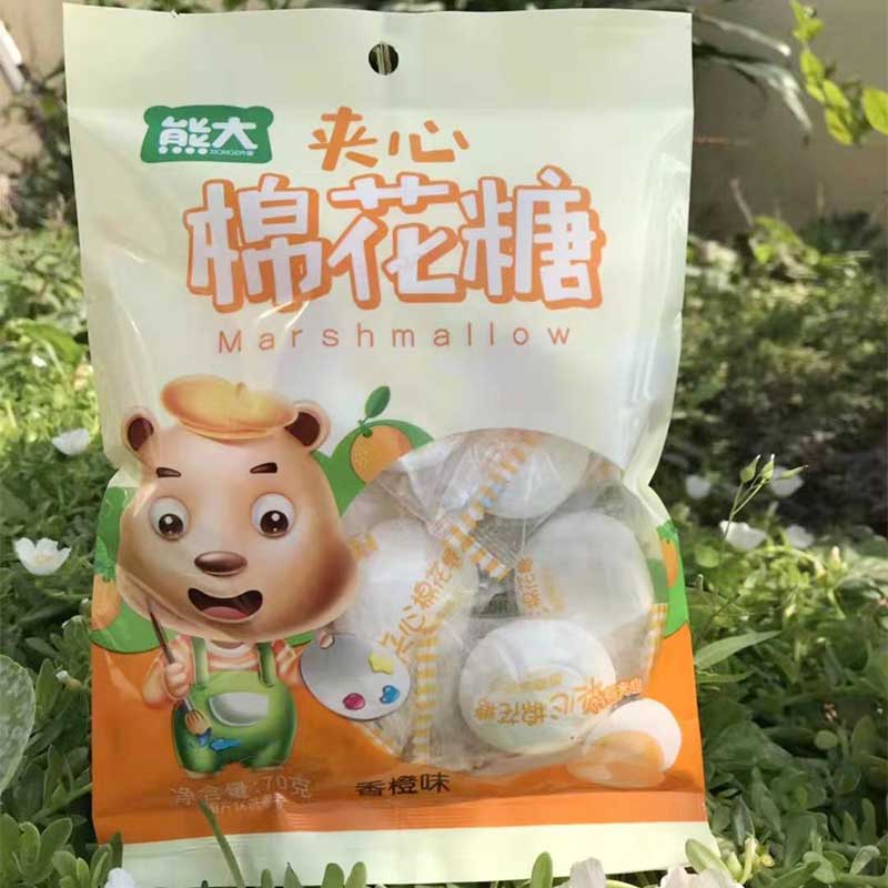 70g香橙味夹心棉花糖