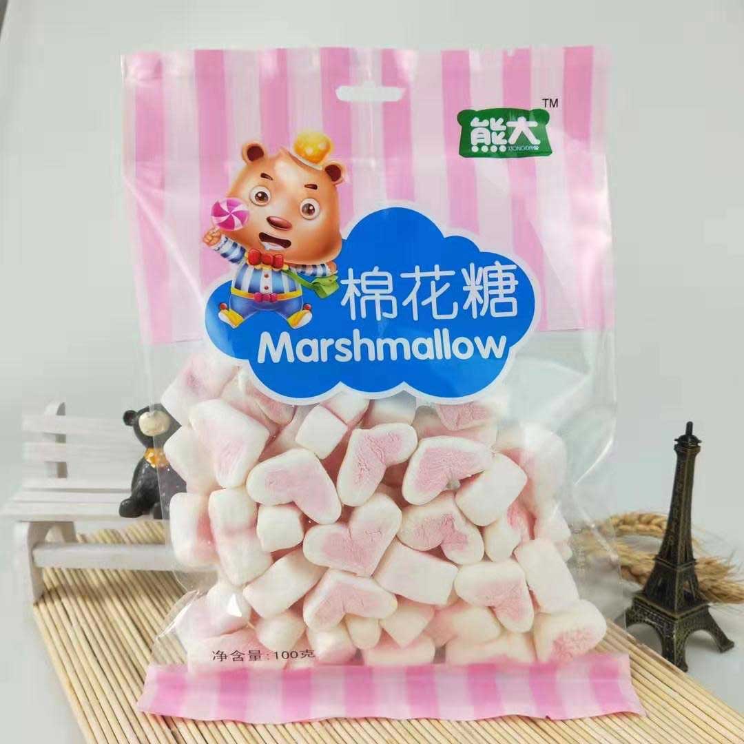 100g爱心型棉花糖