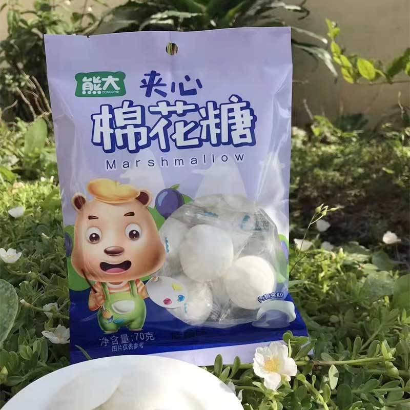 70g蓝莓味夹心棉花糖