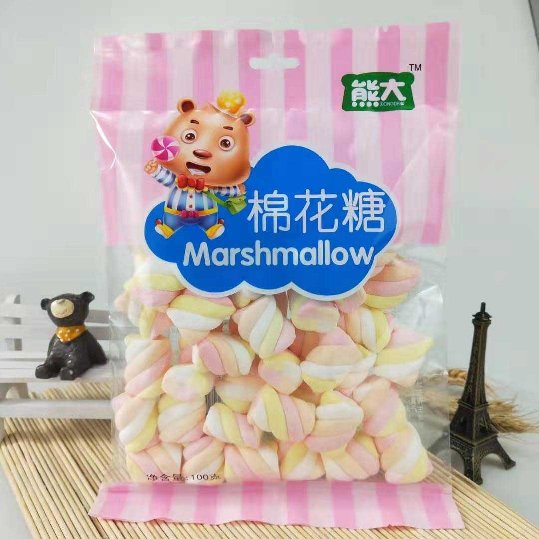 100g麻花型棉花糖