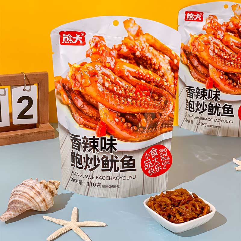 110g香辣味鲍炒鱿鱼