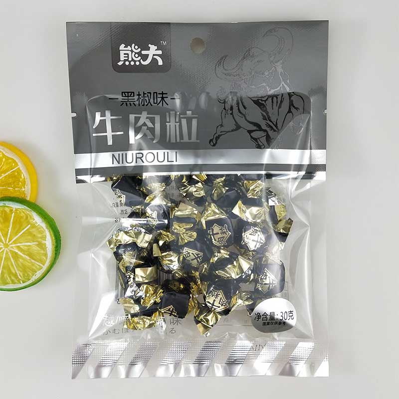 30g黑椒味牛肉粒
