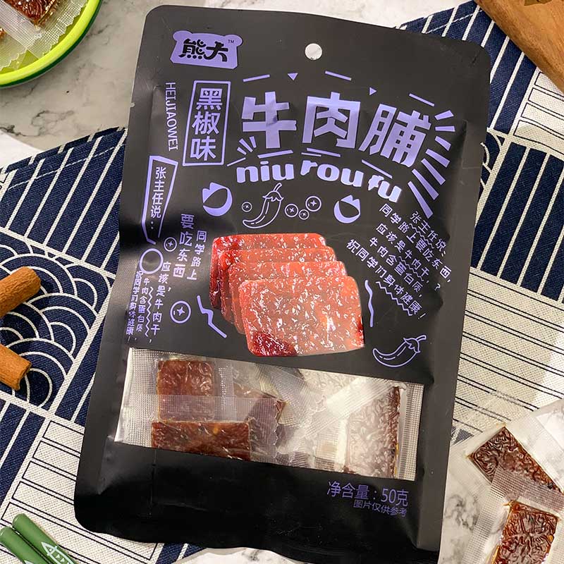 50g黑椒味牛肉脯