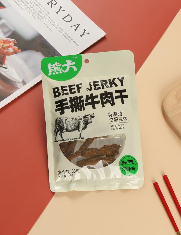 38g沙嗲味手撕牛肉干