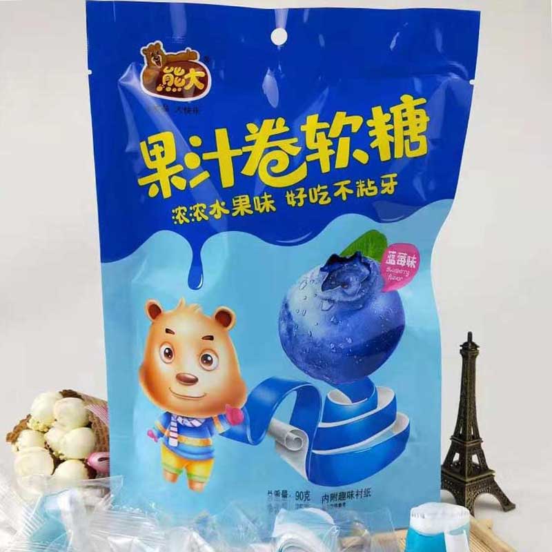 90g蓝莓味果汁卷软糖