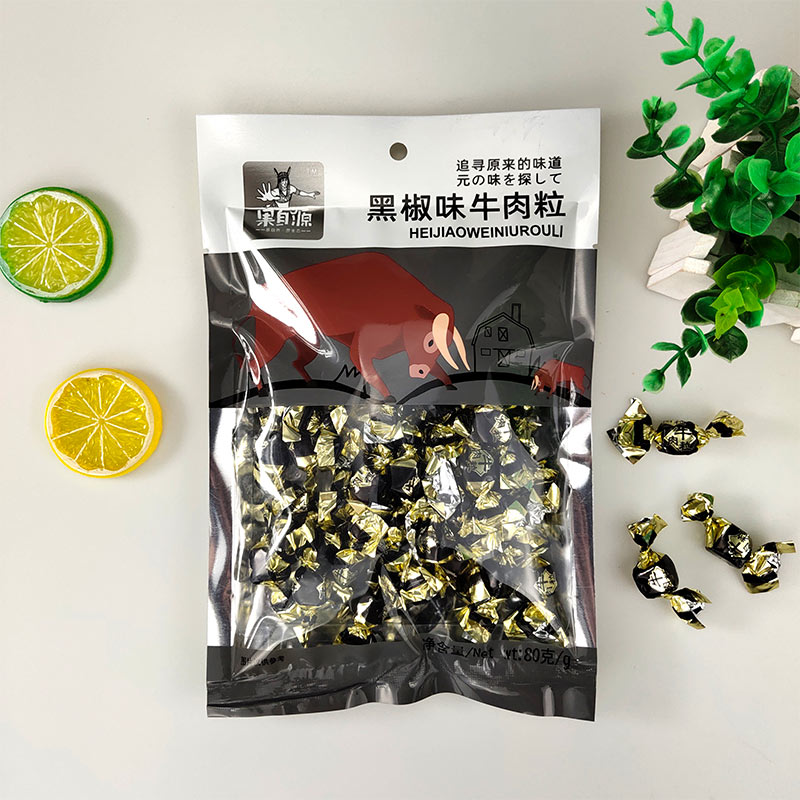 80g黑椒味牛肉粒
