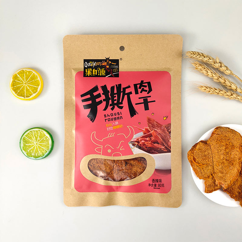 80g香辣味手撕肉干