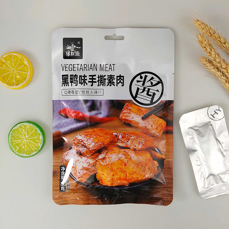 95g黑鸭味手撕素肉