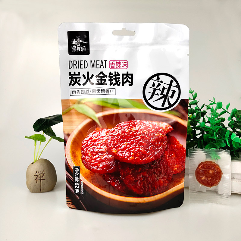 62g香辣味炭火金钱肉