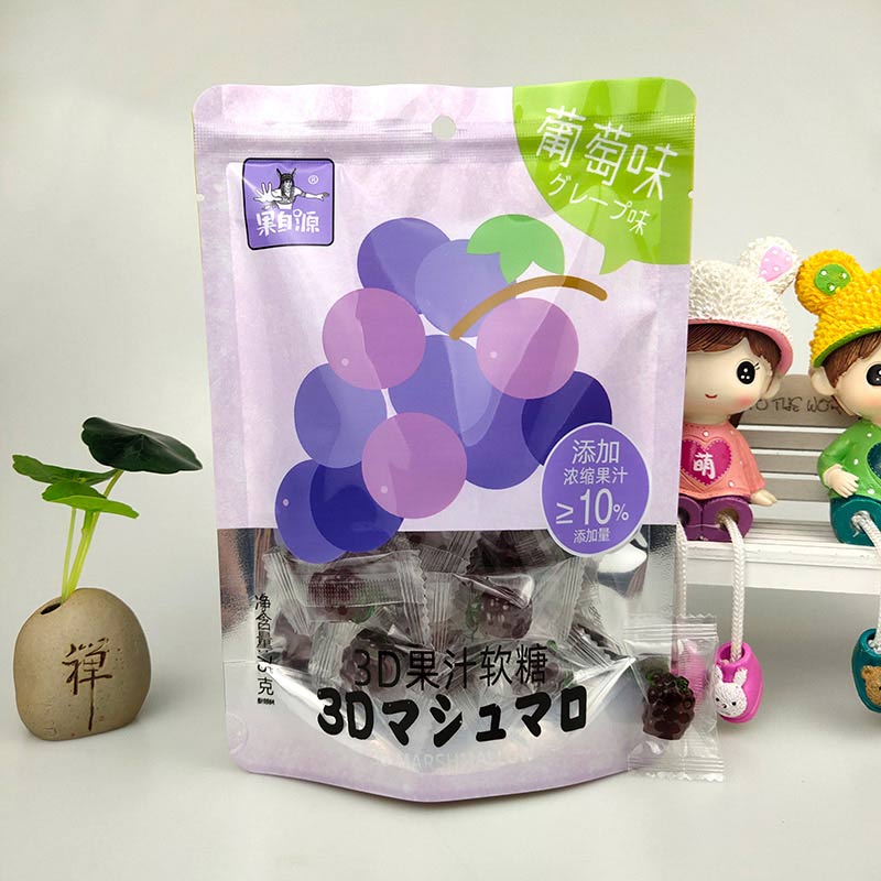75g葡萄味3Ｄ果汁软糖