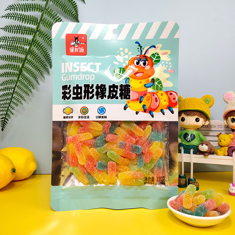 110g彩虫形橡皮糖