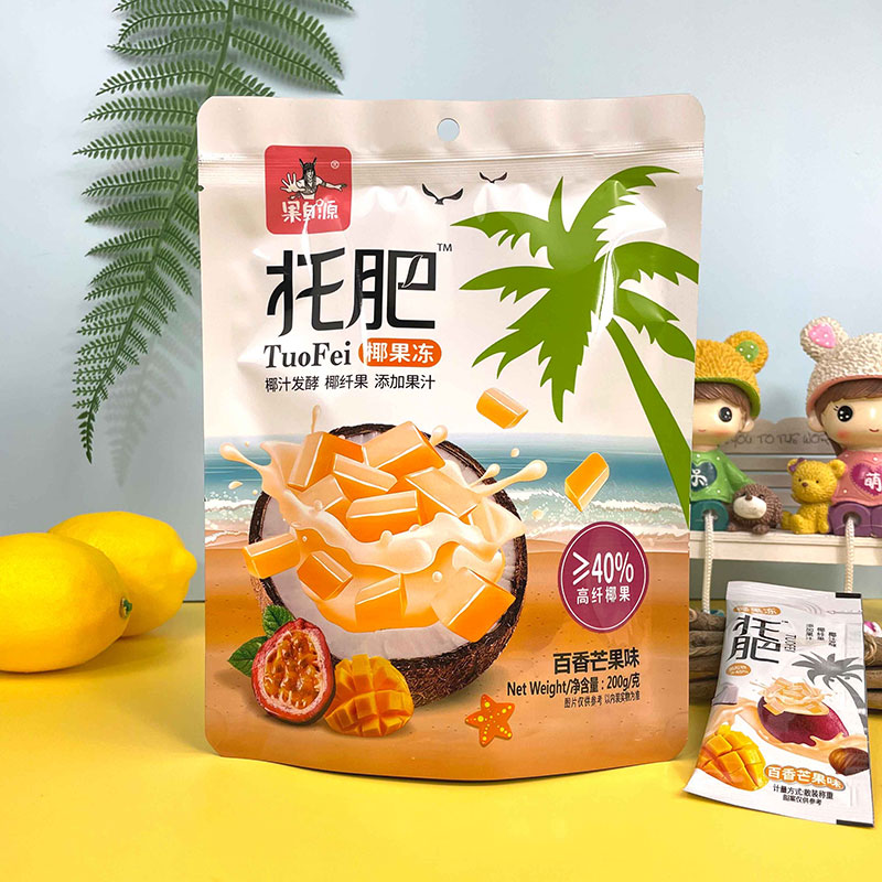 200g百香芒果味椰果冻