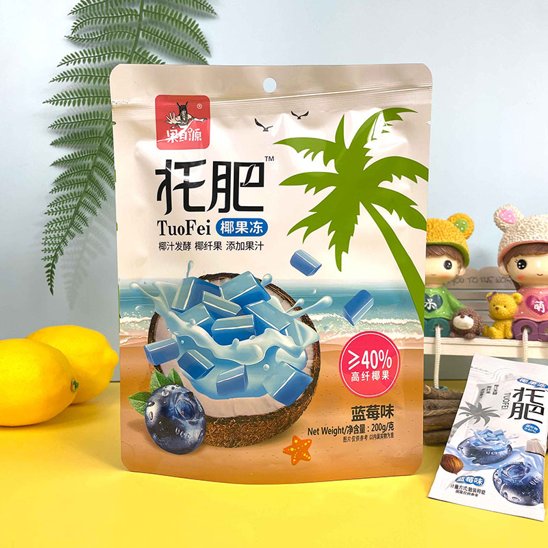 200g蓝莓味椰果冻