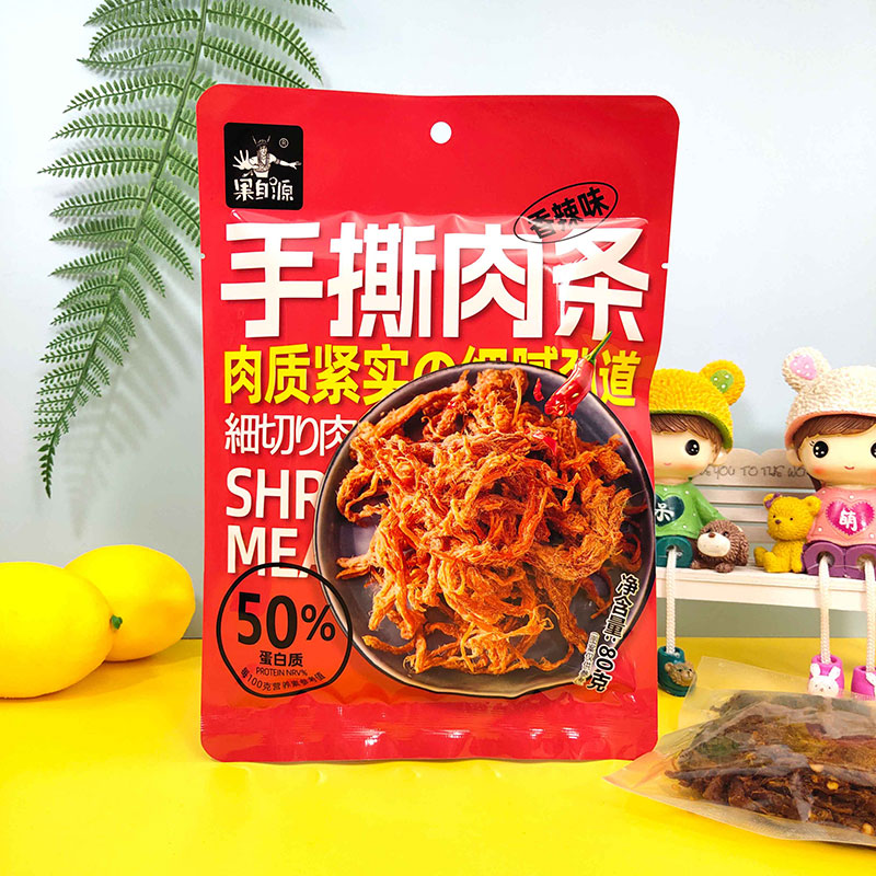80g香辣味手撕肉条